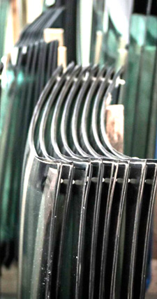 Cristales automotrices en proceso